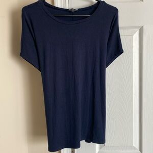 Navy top with bow